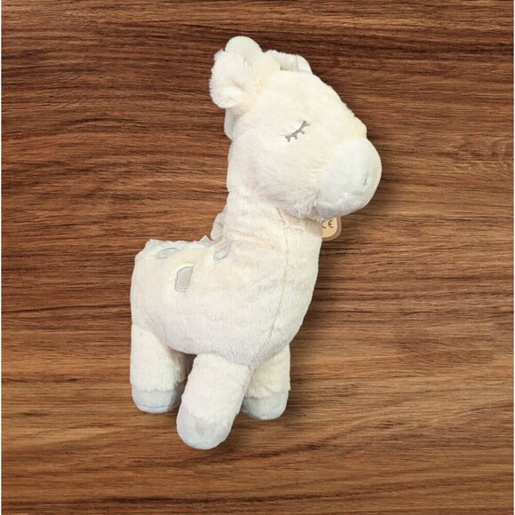 KELLYTOY Giraffe Plush Soft Stuffed 11” Rattle K Luxe Baby Cream Gray Lovey EUC - Picture 2 of 11